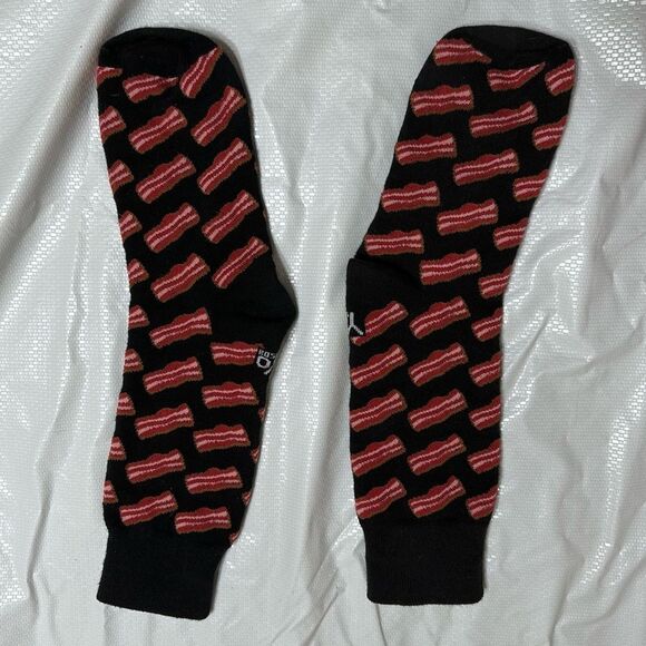 Yo Sox Bacon Crew Socks size Large - Picture 2 of 5